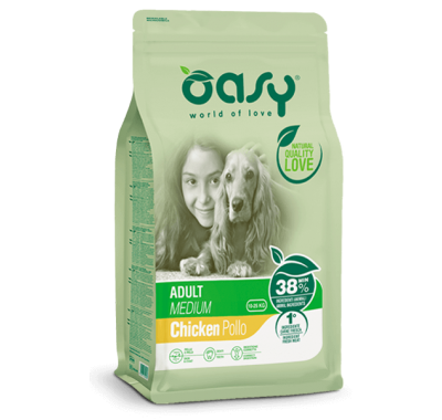 Сухий корм для собак OASY LIFESTAGE Adult Medium з куркою 18 кг, 349213