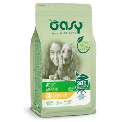 Сухой корм для собак OASY LIFESTAGE Adult Medium с курицей 18 кг, 349213