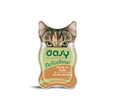 Вологий корм для кішок OASY CAT курка 85 г (паштет) 342207