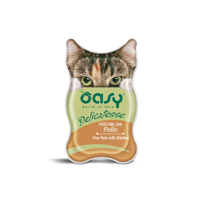 Вологий корм для кішок OASY CAT курка 85 г (паштет) 342207