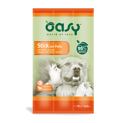 Ласощі для собак OASY DOG Stick курка (3x12) 36 г, 510223