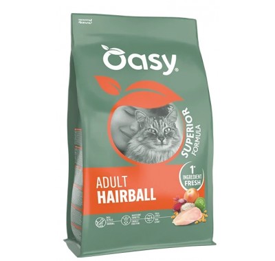 Сухий корм для кішок Oasy Dry Cat Superior Hairball з куркою 300 г, 515570