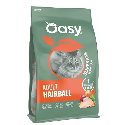 Сухий корм для кішок Oasy Dry Cat Superior Hairball з куркою 300 г, 515570