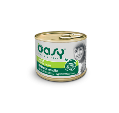 Вологий корм для собак OASY OAP Adult Small/Mini кролик 200 г, 344423