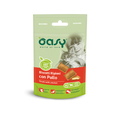 Ласощі для кішок OASY CAT TREATS курка 60 г, 343167