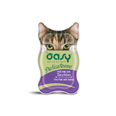 Вологий корм для кішок OASY CAT індичка 85 г, (паштет) 342221