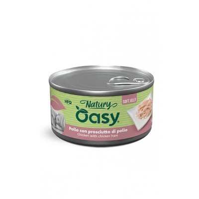 Вологий корм для собак OASY DOG Wet Natury курка з шинкою, м’ясне філе 150 г, 514153