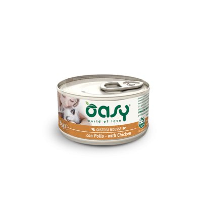 Вологий корм для собак OASY DOG Wet Natury курка з лососем, м’ясне філе 150 г, 514115