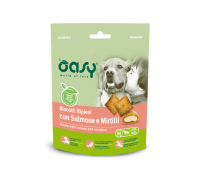 Ласощі для собак OASY DOG TREATS Лосось та чорниця 80 г, 346229