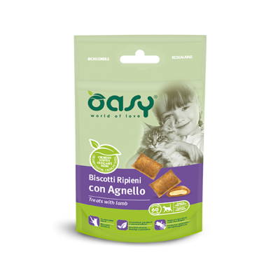 Ласощі для кішок OASY CAT TREATS ягня 60 г, 346328