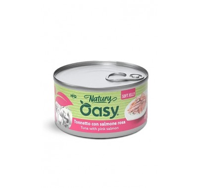 Влажный корм для кошек OASY CAT Wet Natury тунец с лососем в желе 85 г, 512951