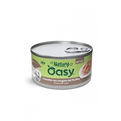 Вологий корм для кішок OASY CAT Wet Natury тунець з молюском в желе 85 г, 513033