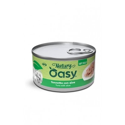 Вологий корм для кішок OASY CAT Wet Natury тунець з алое в желе 85 г, 513057