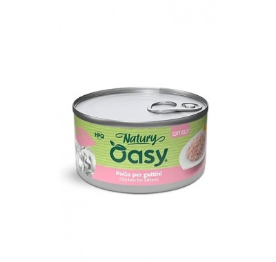 Влажный корм для котят OASY CAT Wet Natury Kitten с курицей в желе 85 г, 512692
