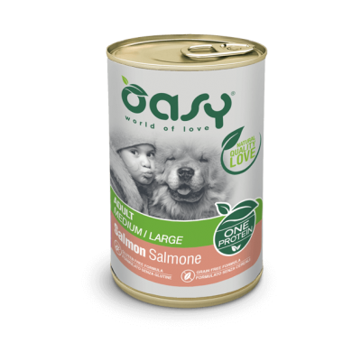 Вологий корм для собак OASY OAP Adult Medium/Large лосось 400 г, 342344