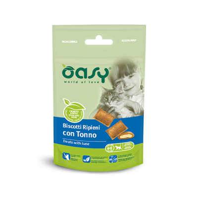 Ласощі для кішок OASY CAT TREATS Тунець 60 г, 346281