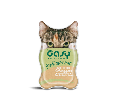 Вологий корм для кішок OASY CAT Дич 85 г, (паштет) 342269