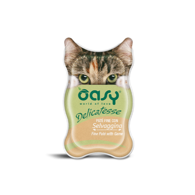 Вологий корм для кішок OASY CAT Дич 85 г, (паштет) 342269