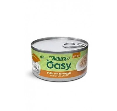 Влажный корм для кошек OASY CAT Wet Natury курица курица с сыром в желе 85 г, 512791