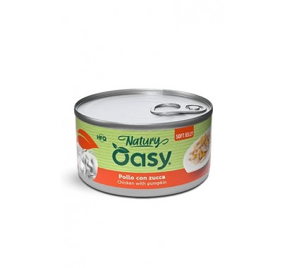 Влажный корм для кошек OASY CAT Wet Natury курица с тыквой в желе 85 г, 513170