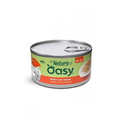 Вологий корм для кішок OASY CAT Wet Natury курка з гарбузом в желе 85 г, 513170