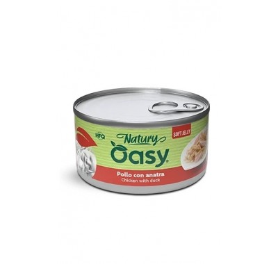 Влажный корм для кошек OASY CAT Wet Natury курица с уткой в желе 85 г, 512890