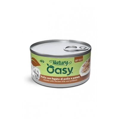 Вологий корм для кішок OASY CAT Wet Natury курка з печінкою та картоплею в желе 85 г, 512937