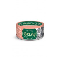 Вологий корм для кішок OASY CAT Wet More Love тунець з лососем, ніжна нарізка у соусі 70 г, 344928