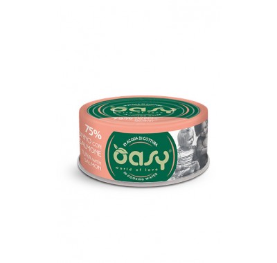 Вологий корм для кішок OASY CAT Wet More Love тунець з лососем, ніжна нарізка у соусі 70 г, 344928