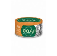 Вологий корм для кішок OASY CAT Wet More Love курка з сиром, ніжна нарізка у соусі 70 г, 511435