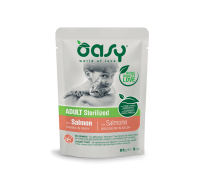 Вологий корм для кішок OASY CAT Adult Sterilized лосось 85 г, 343808
