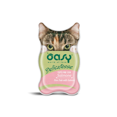 Вологий корм для кішок OASY CAT Лосось 85 г (паштет) 342283