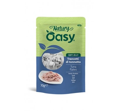 Влажный корм для кошек OASY CAT Wet Natury тунец в желе 70 г, 513996