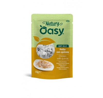 Влажный корм для кошек OASY CAT Wet Natury курица из киноа в желе 70 г, 513798