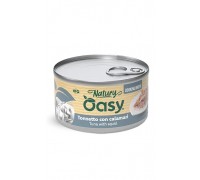 Вологий корм для кішок OASY CAT Wet Natury тунець з кальмаром в бульйоні 85 г, 514757