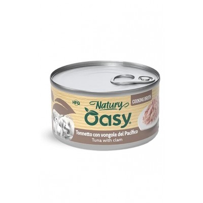 Вологий корм для кішок OASY CAT Wet Natury тунецьтунець з молюском в бульйоні 85 г, 514818