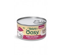 Вологий корм для кішок OASY CAT Wet Natury курка з яловичиною в бульйоні 85 г, 514672