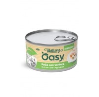 Вологий корм для кішок OASY CAT Wet Natury курка з овочами в бульйоні 85 г, 514658