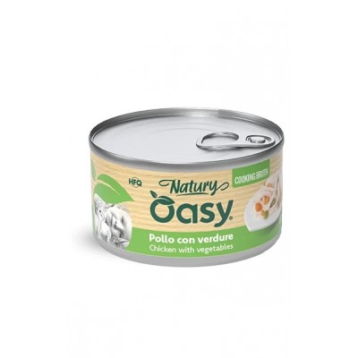 Вологий корм для кішок OASY CAT Wet Natury курка з овочами в бульйоні 85 г, 514658