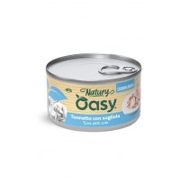 Вологий корм для кішок OASY CAT Wet Natury тунець з камбалою в бульйоні 85 г, 514832
