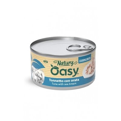 Вологий корм для кішок OASY CAT Wet Natury тунець з дорадою в бульйоні 85 г, 514856