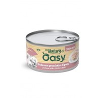 Вологий корм для кішок OASY CAT Wet Natury курка з шинкою в бульйоні 85 г, 514610