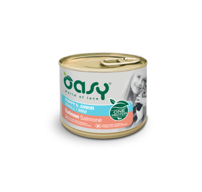 Вологий корм для цуценят OASY OAP Puppy & Junior Small/Mini лосось 200 г, 344461