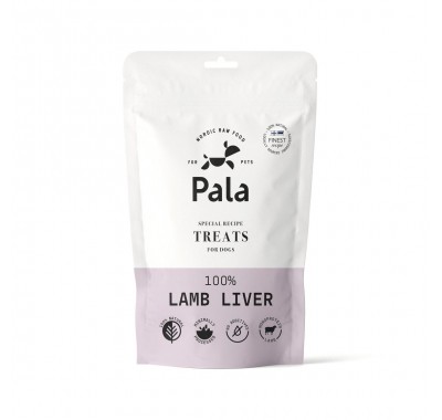 Ласощі для собак Pala Lamb liver 100%, печінка ягня, 100 г