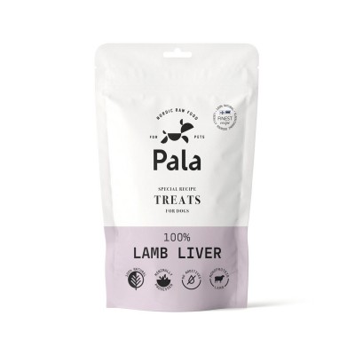Ласощі для собак Pala Lamb liver 100%, печінка ягня, 100 г
