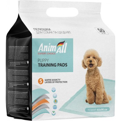 Пелюшки для собак AnimAll 60x90см 50шт, 1505