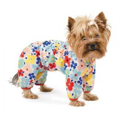 Pet fashion Дощовик БОННІ квіти S