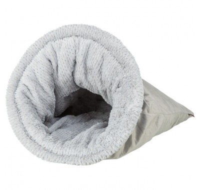 Різдвяний лежак-печера для котів та собак Trixie Livia Soft, сірий 40х60см 927119