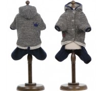 Pet fashion Костюм ГРАНД чорний/синій XXS