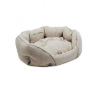 Pet fashion Лежак для собак Кантрі льон 50х40х20см